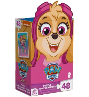 Детски пъзел Spin Master от 48 части - Пес патрул, Скай