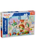 Детски пъзел Trefl от 24 XXL части -  Игри преди сън, Семейство Трефлик