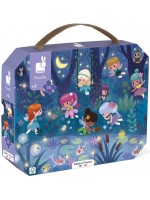 Детски пъзел Janod - Феи и лилии, 36 части