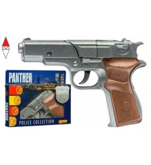 Детски пистолет Villa Giocattoli Panther Silver - С капси, 8 изстрела