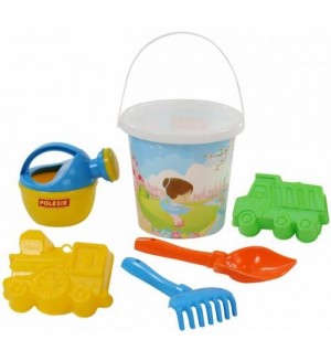 Детски плажен комплект Polesie Toys - 6 елемента, асортимент
