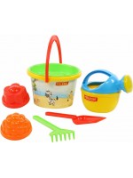Детски плажен комплект Polesie Toys, 7 части, асортимент