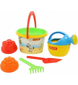 Детски плажен комплект Polesie Toys, 7 части, асортимент