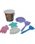Детски плажен комплект Polesie Toys - Sunflower, 7 части, асортимент