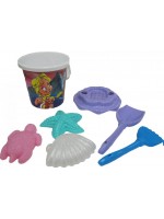 Детски плажен комплект Polesie Toys - Sunflower, 7 части, асортимент