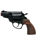 Детски револвер Villa Giocattoli Falcon Black - С капси, 12 изстрела