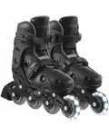 Детски ролери 2 в 1 Globber - Go Skates Lights, 34 - 37, черни