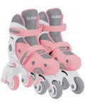 Детски ролери 2 в 1 Globber - Learning Inline Skates, размер 26-29, розови