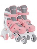 Детски ролери 2 в 1 Globber - Learning Inline Skates, размер 26-29, розови