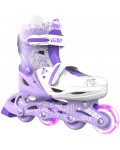 Детски ролери 2 в 1 Yvolution - Neon Combo Skates, размер 30-33, лилави