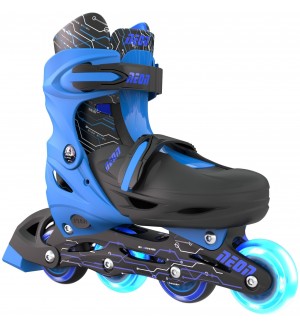 Детски ролери 2 в 1 Yvolution - Neon Combo Skates, размер 30-33, сини
