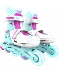 Детски ролери 2 в 1 Yvolution - Neon Combo Skates, размер 30-33, синьо-зелено и розово