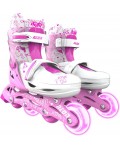 Детски ролери 2 в 1 Yvolution - Neon Combo Skates, размер 34-37, розови