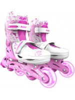 Детски ролери 2 в 1 Yvolution - Neon Combo Skates, размер 34-37, розови