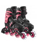 Детски ролери Globber - Go Skates Lights, размер 34-37, розови