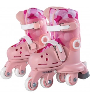 Детски ролери Yvolution - Twista Skates, размер 23-28, розови