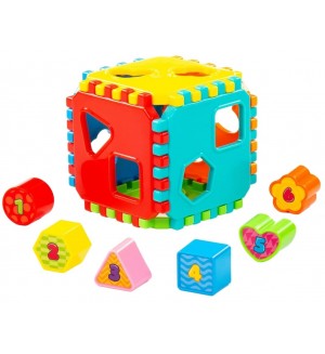 Детски сортер Polesie Toys - Куб, 12 части