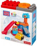 Детски строител Fisher Price Mega Bloks - Въртящият се гараж