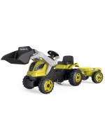 Детски трактор с педали и лопата Smoby Farmer XL - С ремарке, зелен