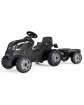 Детски трактор с педали Smoby Farmer XL - С ремарке, черен