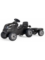 Детски трактор с педали Smoby Farmer XL - С ремарке, черен