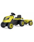 Детски трактор с педали Smoby Farmer XL - С ремарке, зелен