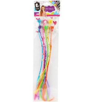 Детски цветни аксесоари за коса Ttoys - С фиба, 6 броя