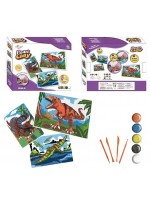 Детски творчески комплект Raya Toys - Картини на динозаври