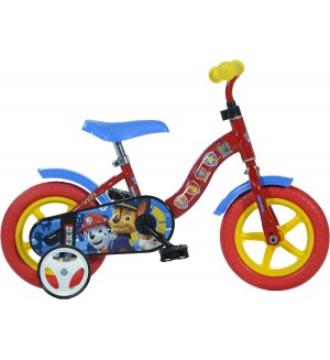 Детски велосипед Dino Bikes - Paw Patrol, 10'', червен