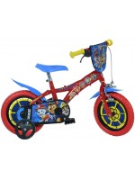 Детски велосипед Dino Bikes - Paw Patrol, 12'', червен