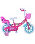 Детски велосипед с помощни колела E&L cycles - Barbie, 12'' Детски велосипед с помощни колела E&L cycles - Barbie, 12''