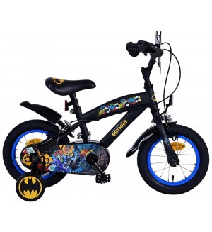 Детски велосипед с помощни колела E&L cycles - Batman, 12'' Детски велосипед с помощни колела E&L cycles - Batman, 12''