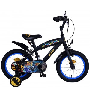 Детски велосипед с помощни колела E&L cycles - Batman, 14'' Детски велосипед с помощни колела E&L cycles - Batman, 14''
