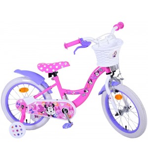 Детски велосипед с помощни колела E&L cycles - Мини Маус, 16'', CB