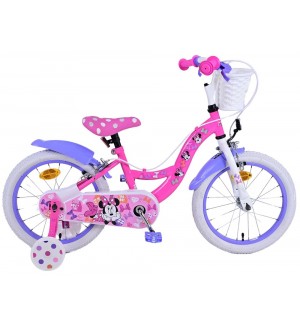Детски велосипед с помощни колела E&L cycles - Мини Маус, 16'', FW