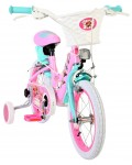 Детски велосипед с помощни колела E&L cycles - Paw Patrol, 14'', розов