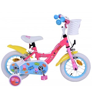Детски велосипед с помощни колела E&L cycles - Peppa Pig, 12'' Детски велосипед с помощни колела E&L cycles - Peppa Pig, 12''