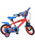 Детски велосипед с помощни колела E&L cycles - Spiderman, 12''