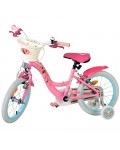Детски велосипед с помощни колела E&L cycles Volare – Disney Princess, 16''