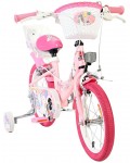 Детски велосипед с помощни колела E&L cycles Volare - Unicorn, 14'', розов