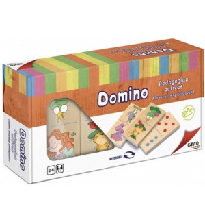 Детско домино Cayro - Двустранно, 28 части Детско домино Cayro - Двустранно, 28 части