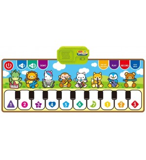 Детско килимче Raya Toys - Пиано, животни