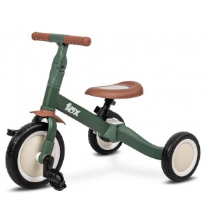 Детско колело 4 в 1 Caretero Toyz - Fox, зелено