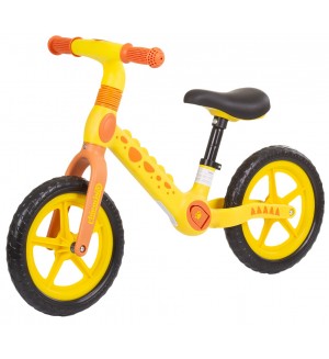 Детско колело за баланс Chipolino - Дино, жълто и оранжево