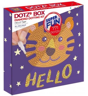 Диамантен гоблен Diamond Dotz - Hello Tiger, 771 диаманта