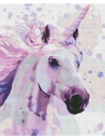Диамантен гоблен Ideyka - Еднорог, 40 х 50 cm