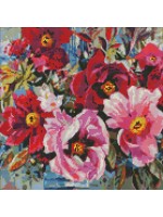 Диамантен гоблен Ideyka - Пролетна красота, 40 х 40 cm