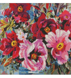 Диамантен гоблен Ideyka - Пролетна красота, 40 х 40 cm