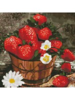 Диамантен гоблен Ideyka - Ягодов букет, 40 х 40 cm