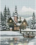 Диамантен гоблен Ideyka - Зима, 40 х 50 cm
